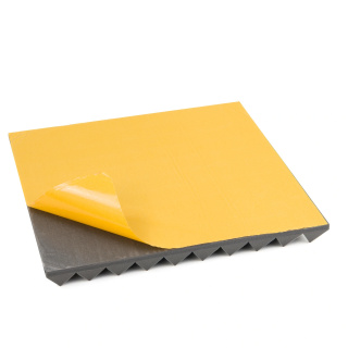 Akustický panel samolepicí šedý PYRAMIDA 50×50 cm tloušťka 5 cm