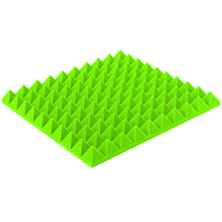 Akustický panel světlezelený PYRAMIDA 50×50 cm tloušťka 5 cm