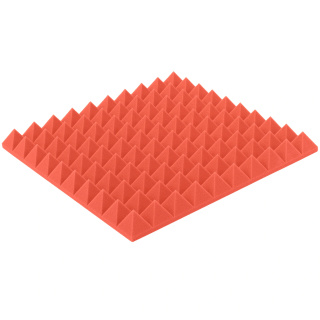 Akustický panel melounový PYRAMIDA 50×50 cm tloušťka 5 cm