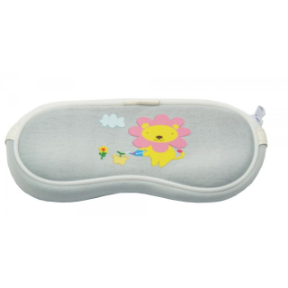 Pouzdro na brýle pro děti šedé s lvem SC-10B