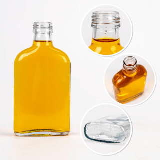 Skleněná láhev 5ks 200ml 16cm fat