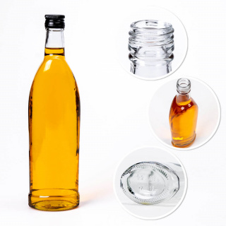 Skleněná láhev 500ml 28cm SPARK