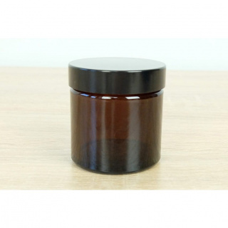 Skleněná nádoba hnědá 60 ml 53x52 mm