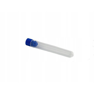 Zkumavka PP 16x65mm s modrým uzávěrem 50ks