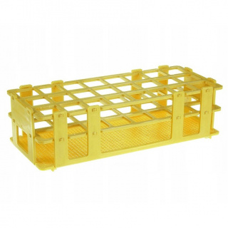 Stojan na zkumavky 90 míst fi 13 mm (6x15) žlutý