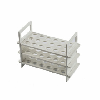 Stojan na zkumavky se 3 policemi 16mm 62 míst