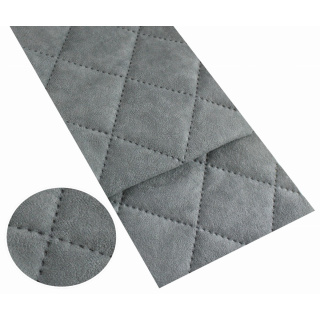 Prošívaná mikrofáze grafitová 150 cm 0,5 mb