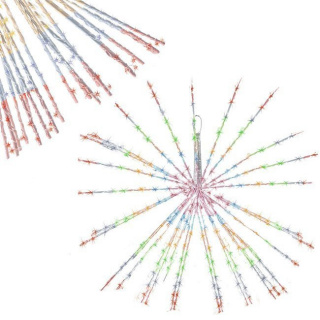 Světelný drátek 100 ks LED hvězda multibarevná 8 funkcí