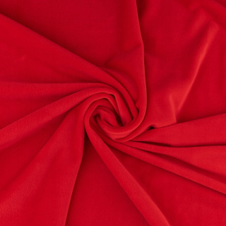 Látka velurová pletenina červená měkká 0,5m