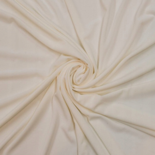 Látka Jersey ITY ecru bez vzoru pletenina 0,5m