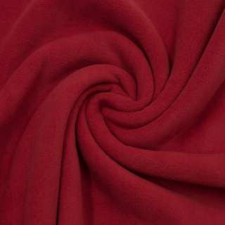 Látka polar červená měkká bez vzoru 0,5m