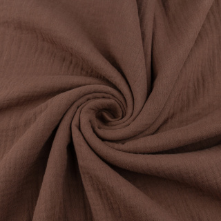 Látka mušelín bavlněný hnědý 100% bavlna 0,5m