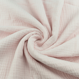 Látka mušelín bavlněný světle růžová 100% bavlna 0,5m
