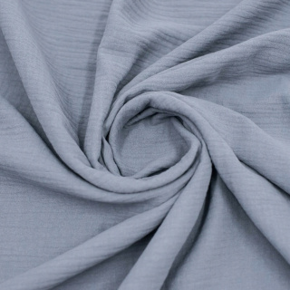 Látka mušelín bavlněný šedý 100% bavlna 0,5m