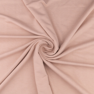 Látka teplákovina pletenina béžová hladká bez vzoru 0,5m