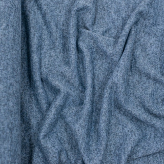 Látka pletenina světle modrý melír elastická 0,5m