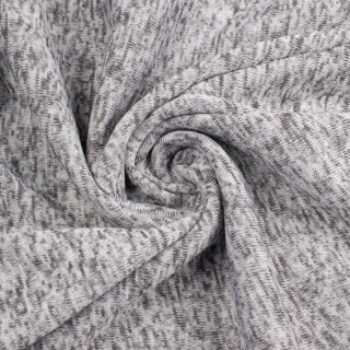 Látka pletenina šedý melír měkký elastický 0,5m
