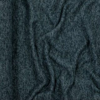 Látka pletenina tmavě zelený melír elastická 0,5m