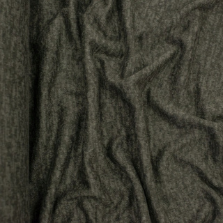Látka pletenina khaki melír měkká elastická 0,5m