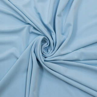 Látka Jersey ITY světle modrá pletenina bez vzoru 0,5m