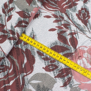 Látka Jersey ITY hladká květiny pletenina 0,5m