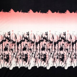 Látka Jersey ITY černá hladká vzor pletenina 0,5m