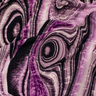 Látka Jersey ITY růžová hladká vzor pletenina 0,5m