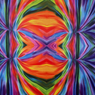 Látka Jersey ITY Kimo abstraktní vzor pletenina 0,5m