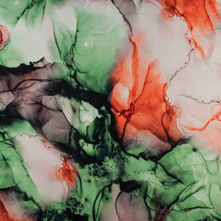 Látka Jersey ITY Kimo zelená abstrakce pletenina 0,5m