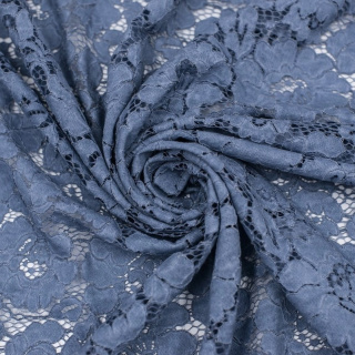 Látka krajka marengo námořnická modrá měkká 0,5m