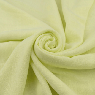 Látka len Palermo světlá citronová lněná 0,5m