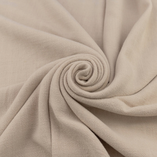 Látka len Palermo světle béžová lněná 0,5m