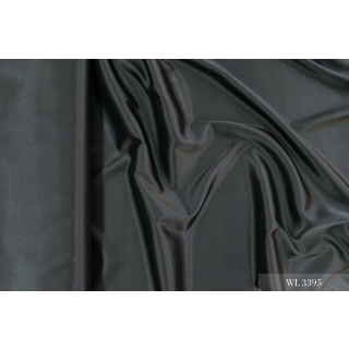 Látka satén černá měkká hladká lesklá 0,5m