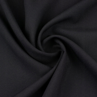Látka Panama černá univerzální na závěsy hladká bez vzoru 0,5m