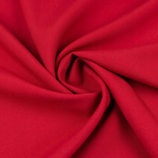 Látka Panama červená univerzální na závěsy hladká bez vzoru 0,5m