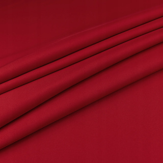 Látka Panama červená na závěsy hladká bez vzoru 280cm 0,5m