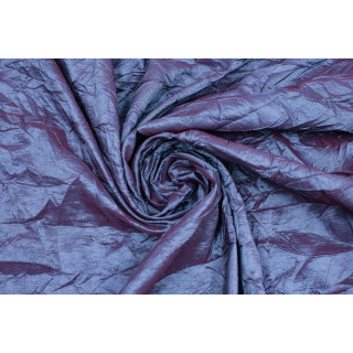 Látka taft fialová pomačkaná šustivá 0,5m
