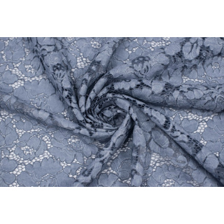 Látka krajka modrá lehká měkká plastická 0,5m