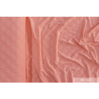 Látka pletenina pruhovaná korálová lehká 0,5m