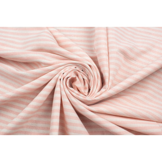 Látka typ len růžové pruhy vzor 160g/m² 0,5m