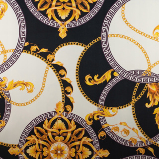 Látka Barbie Marchiano černá hladká italský vzor 0,5m