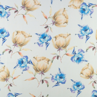 Látka Barbie Marchiano krémová hladká květinový vzor 0,5m