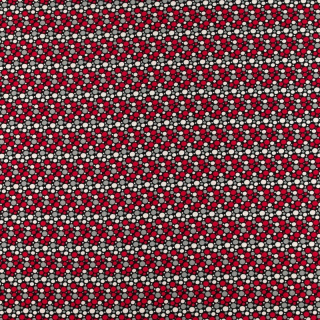 Látka Silki černá barevné tečky vzor 0,5m