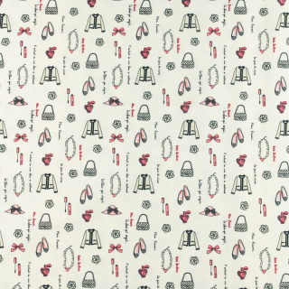 Látka Silki bílá části šatníku vzor 0,5m