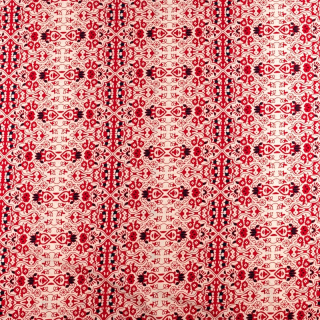 Látka Silki červená orientální vzor 0,5m