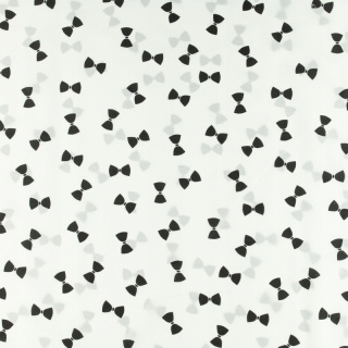 Látka Silki bílá černé mušky vzor 0,5m