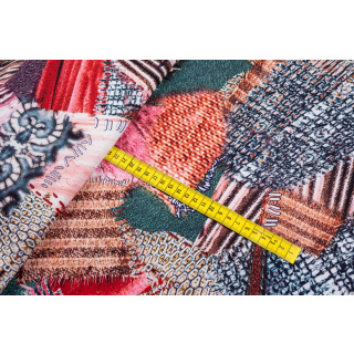 Látka Silki prodyšná barevné skvrny vzor 0,5m