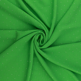 Látka American krep zelená s kamínky 0,5m