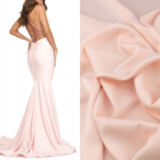 Látka satén růžovo-béžová na večerní šaty 0,5m
