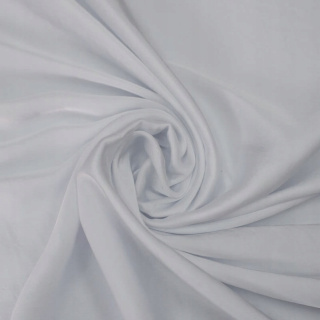 Látka šifón hedvábný bílý hladký bez vzoru 0,5m